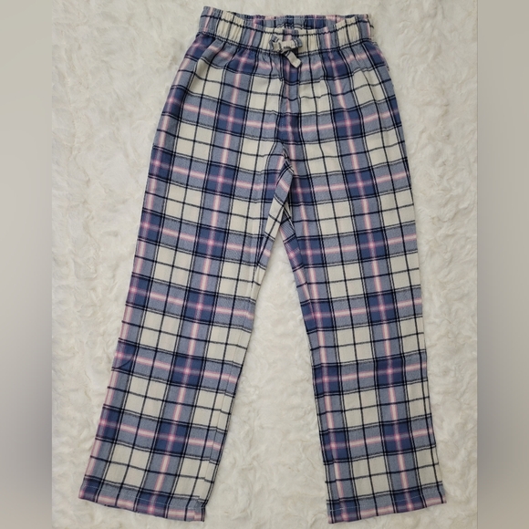 Gap Girl Plaid Blue/Pink/Cream/Black PJ Pants Size 6 NWOT - Picture 1 of 2